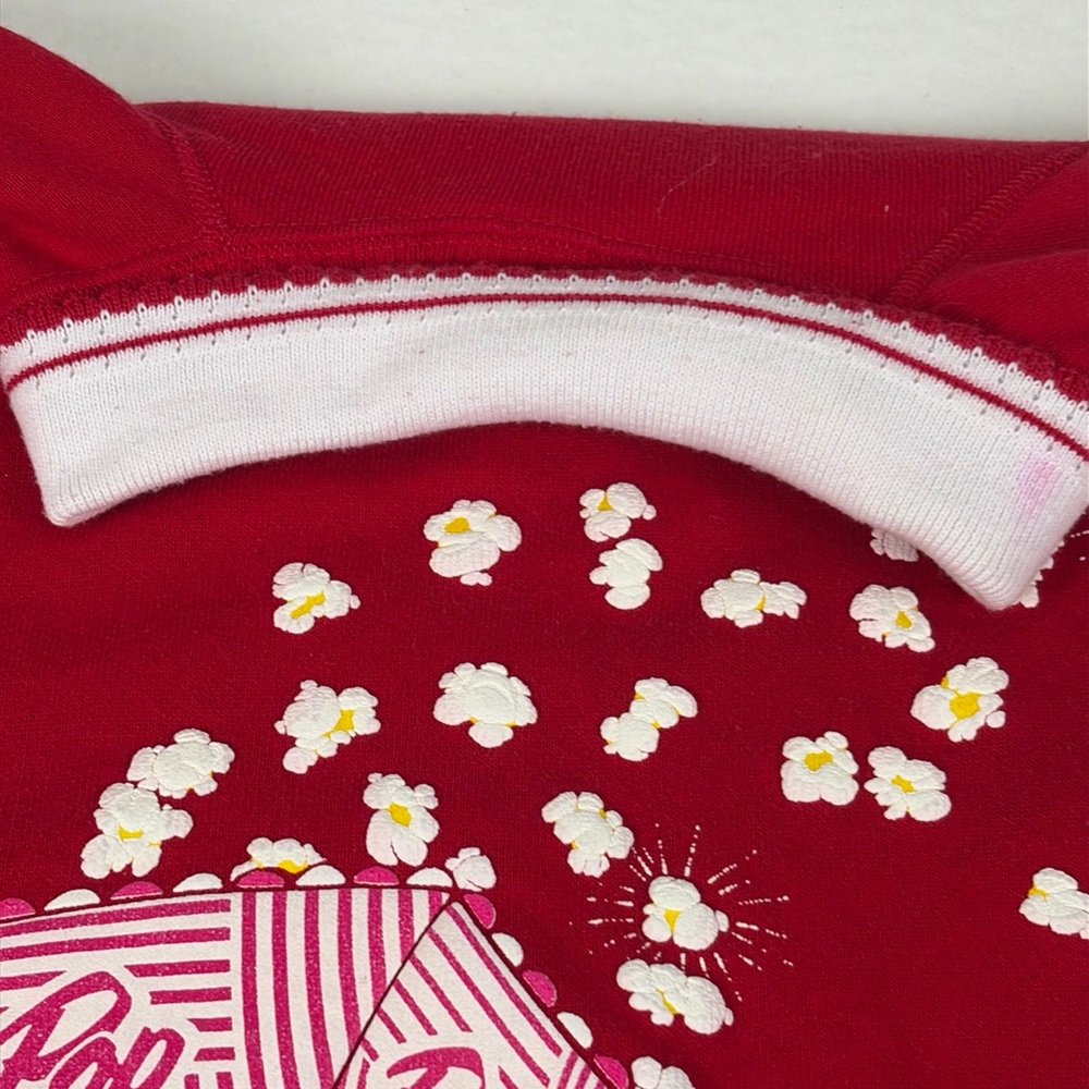 Vintage Sweatshirt 90s Morning Sun Popcorn 3D Puff Sweatshirt Hanes Red Large L - Picture 13 of 16